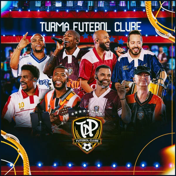 Capa de Turma Futebol Clube (Ao Vivo), álbum do Turma do Pagode